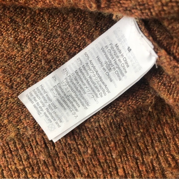 Madewell Brockton Bobble Wool Blend Sweater Cider, AF097 - Picture 6 of 10